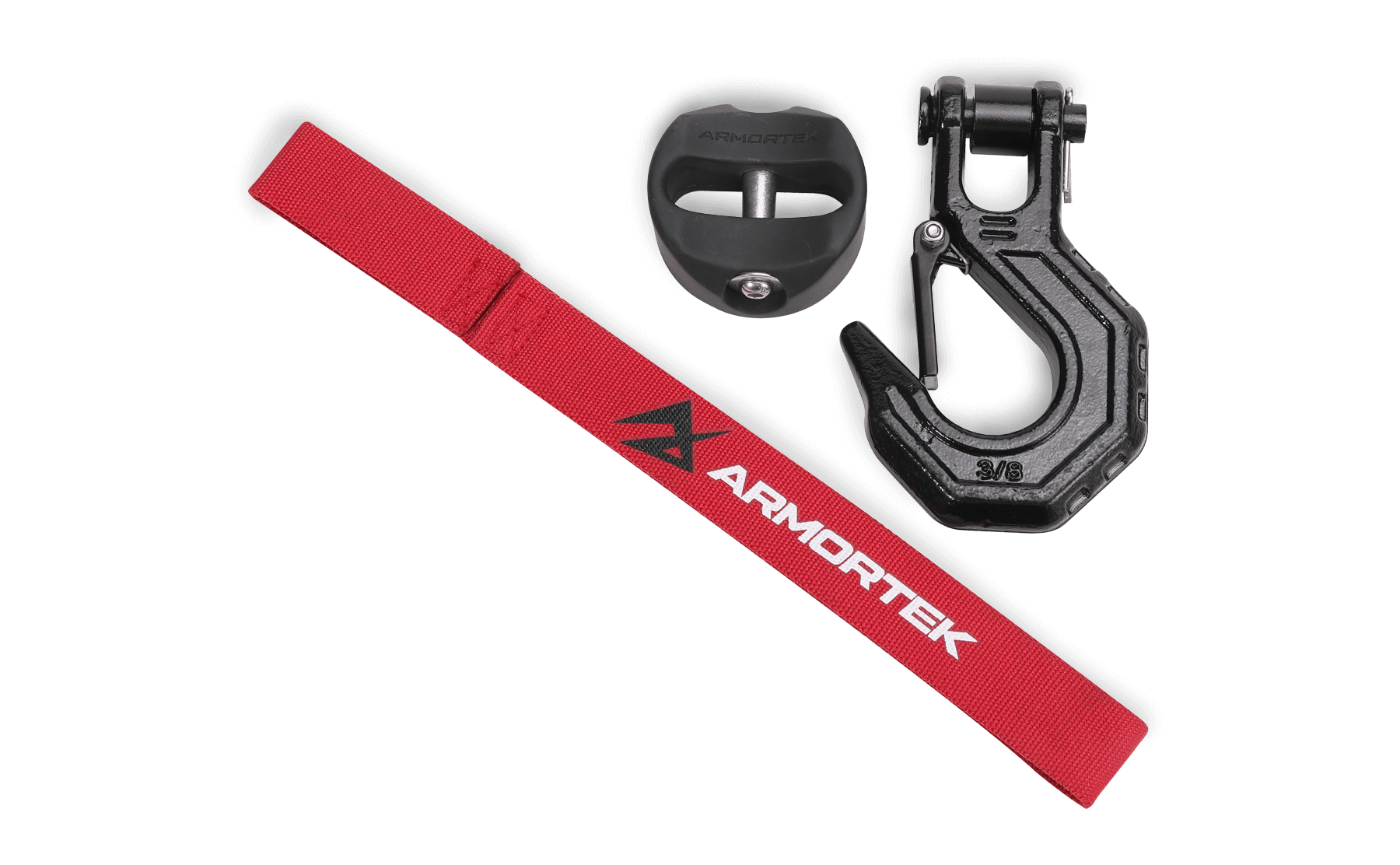 Armortek Black Hook Kit for 8 to 11mm Rope - MBL 10,000kg - Bimson Power