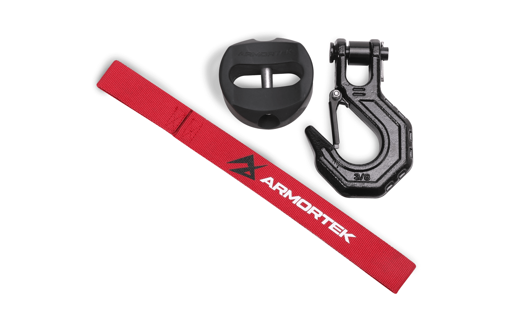 Armortek Black Hook Kit for 12 to 13mm Rope - MBL 10,000kg