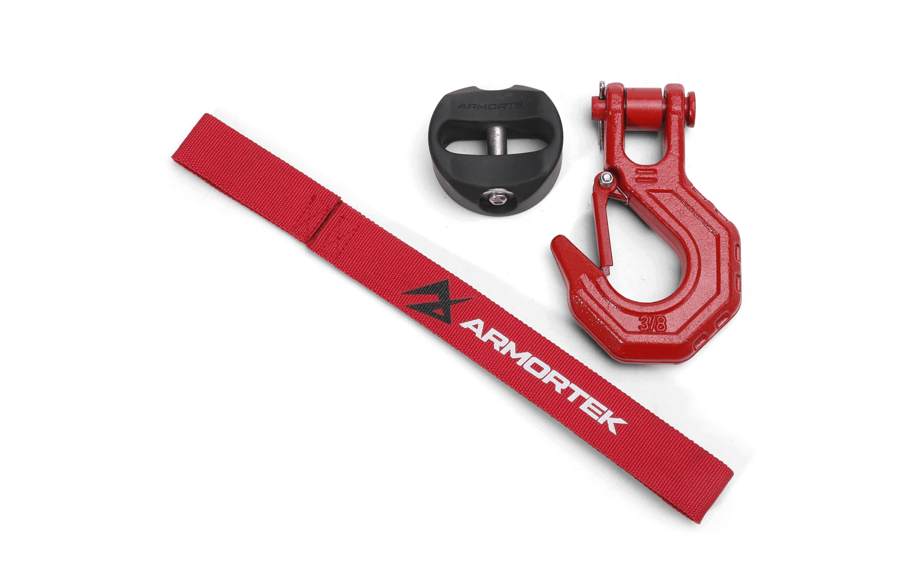 Armortek Red Hook Kit for 8 to 11mm Rope - MBL 10,000kg - Bimson Power