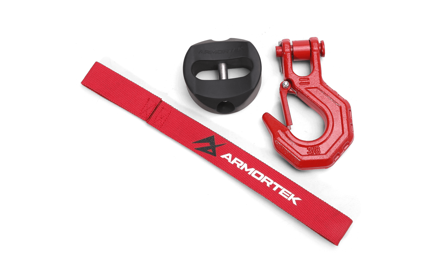 Armortek Red Hook Kit for 12 to 13mm Rope - MBL 10,000kg - Bimson Power
