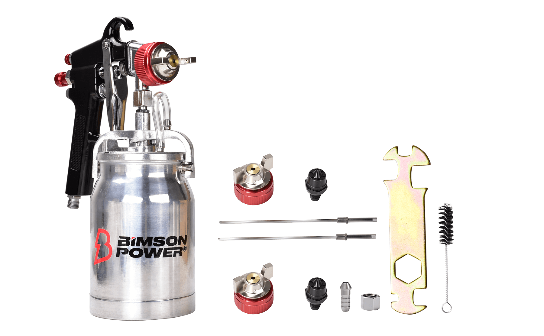 Suction Spray Gun Kit - 3 Nozzle