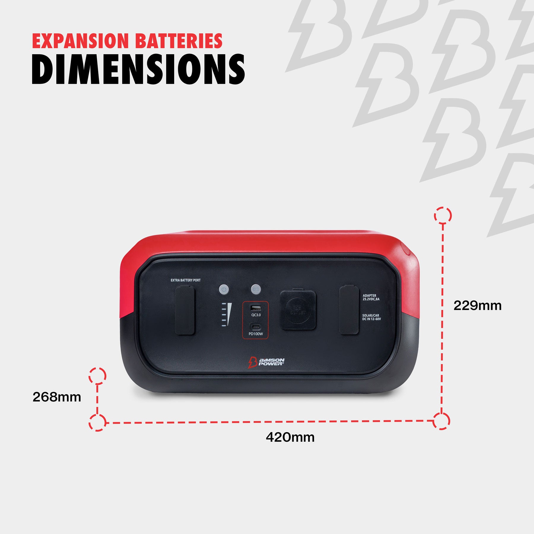 Bimson Power 2000 Watt Expansion Battery