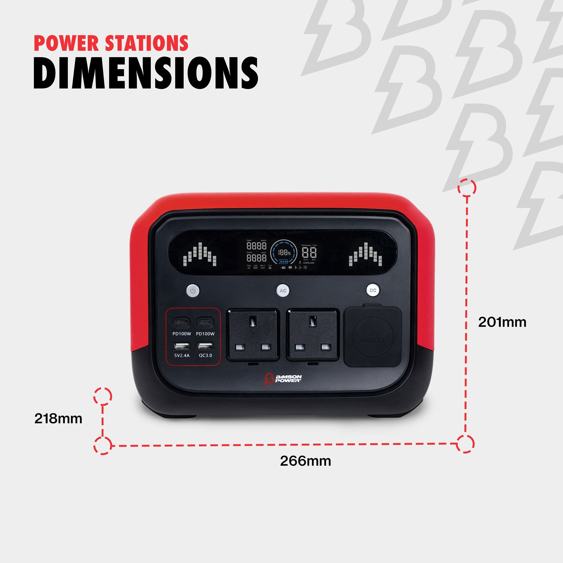 Bimson Power 700 Watt Portable Power Station