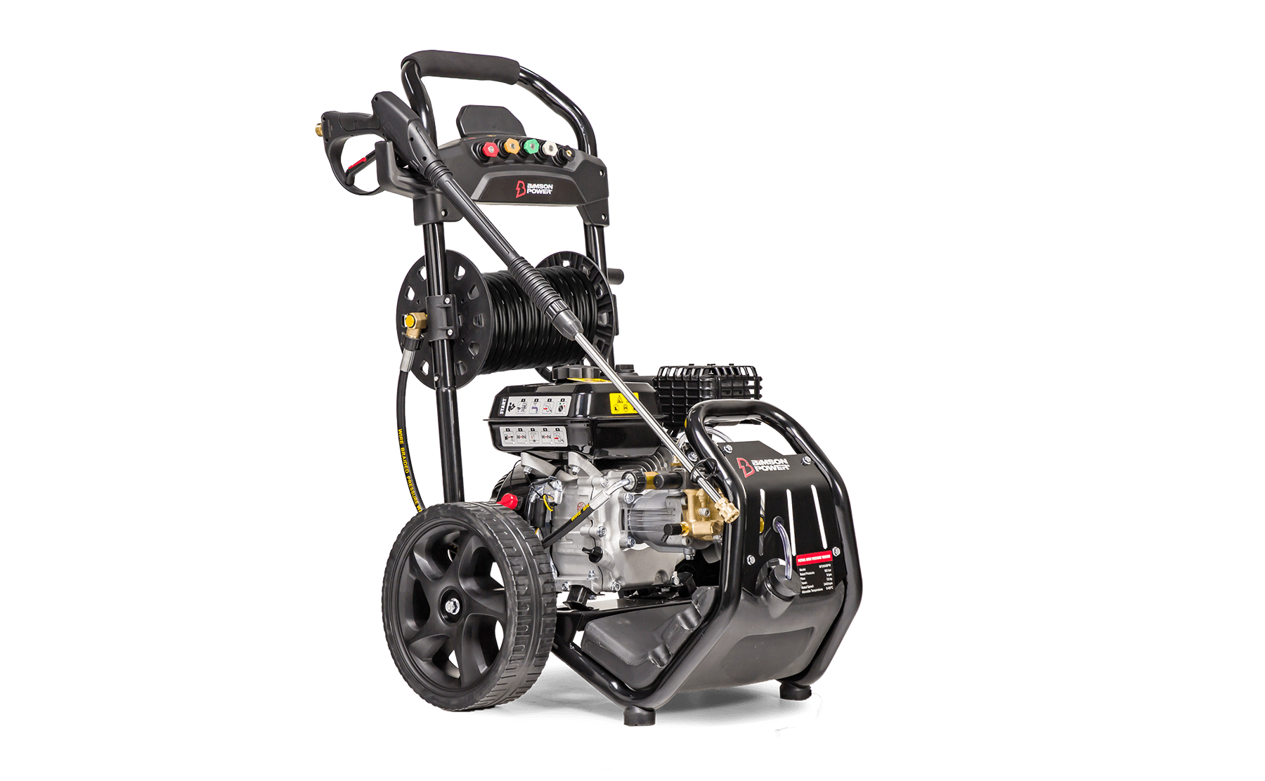 Bimson Power Petrol Pressure Washer 200 Bar (2900 PSI) 9 LPM - 30m hose