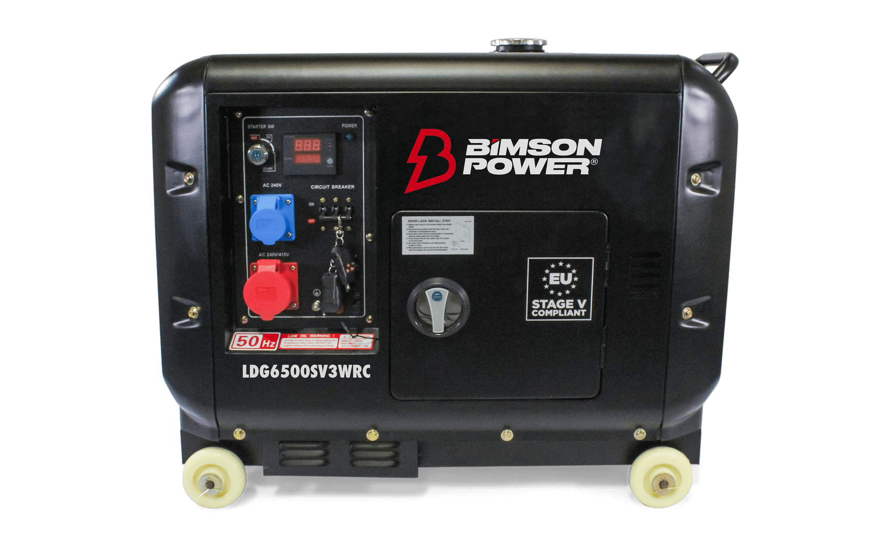 Bimson Power 6.25 kVa Diesel Generator 3 Phase - Wireless Remote Start - Bimson Power