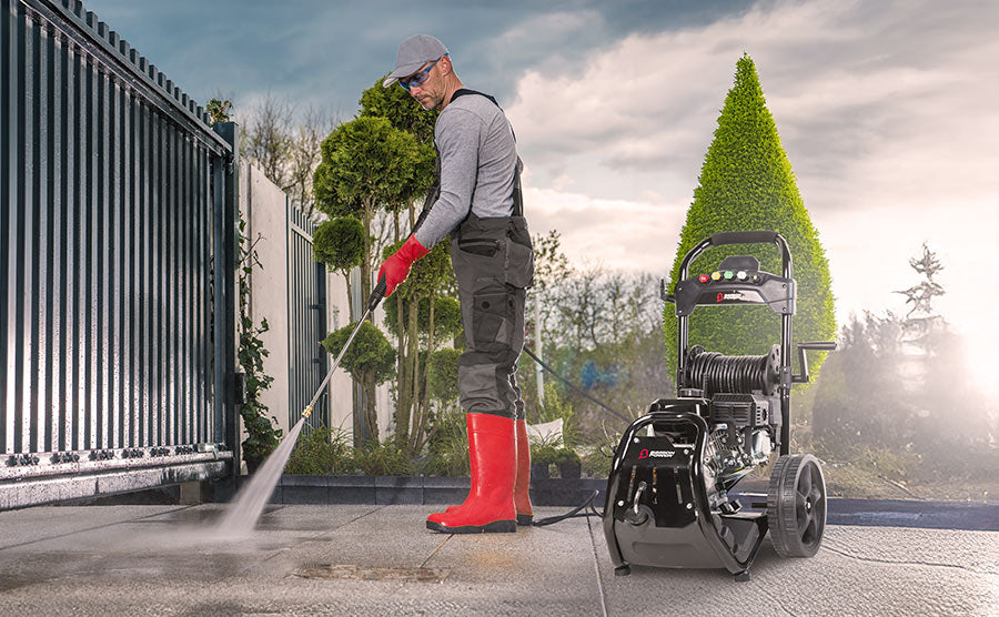 Bimson Power Petrol Pressure Washer 200 Bar (2900 PSI) 9 LPM - 30m hose