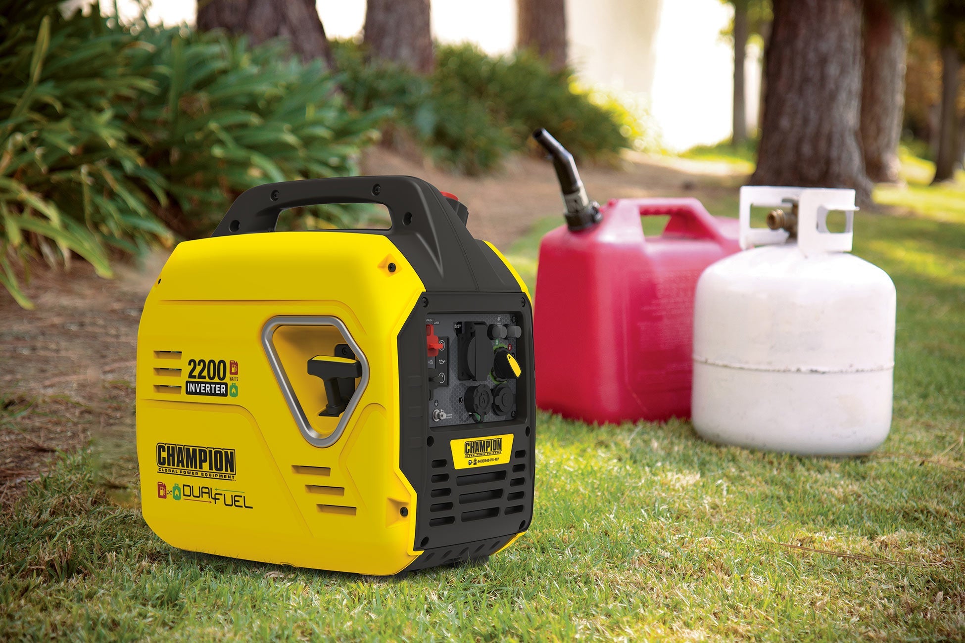 Champion 2200 Watt "Mighty Atom" Dual Fuel Inverter Generator