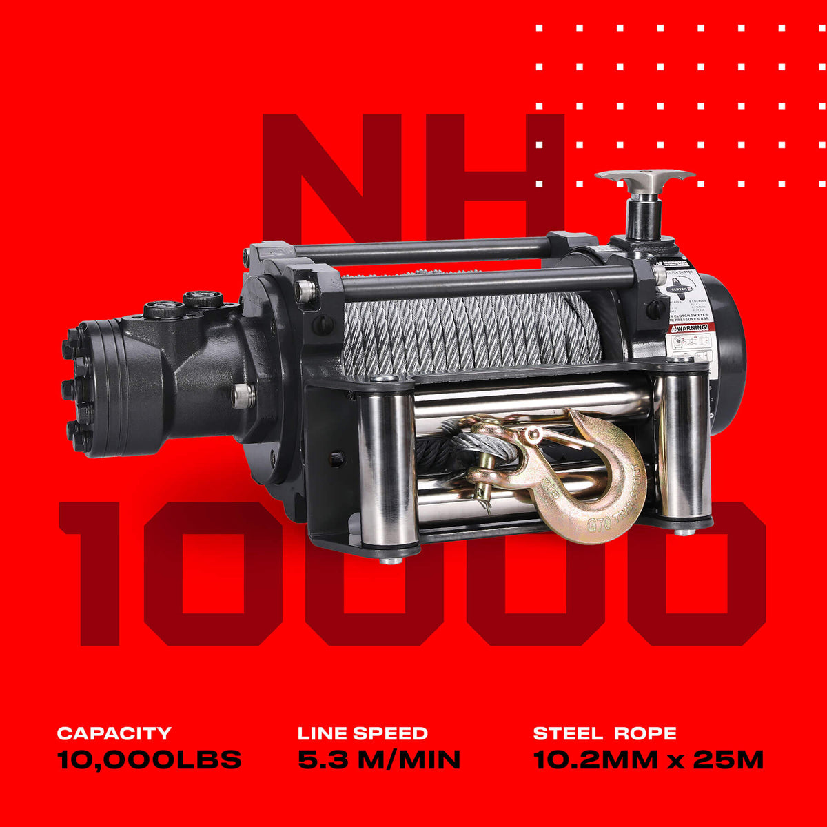 NH 10000 Hydraulic Winch - Bimson Power