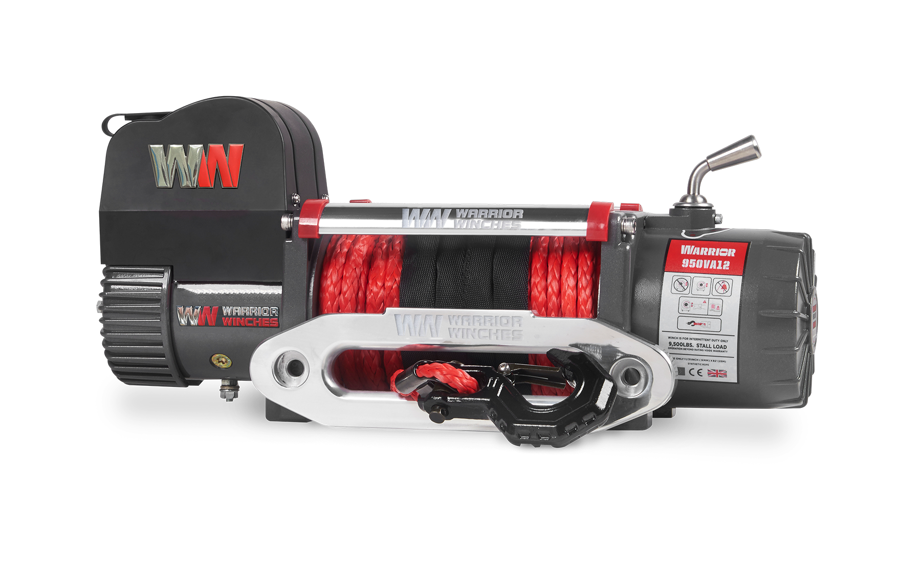 Samurai 9500 Electric Winch - 12v Synthetic Rope