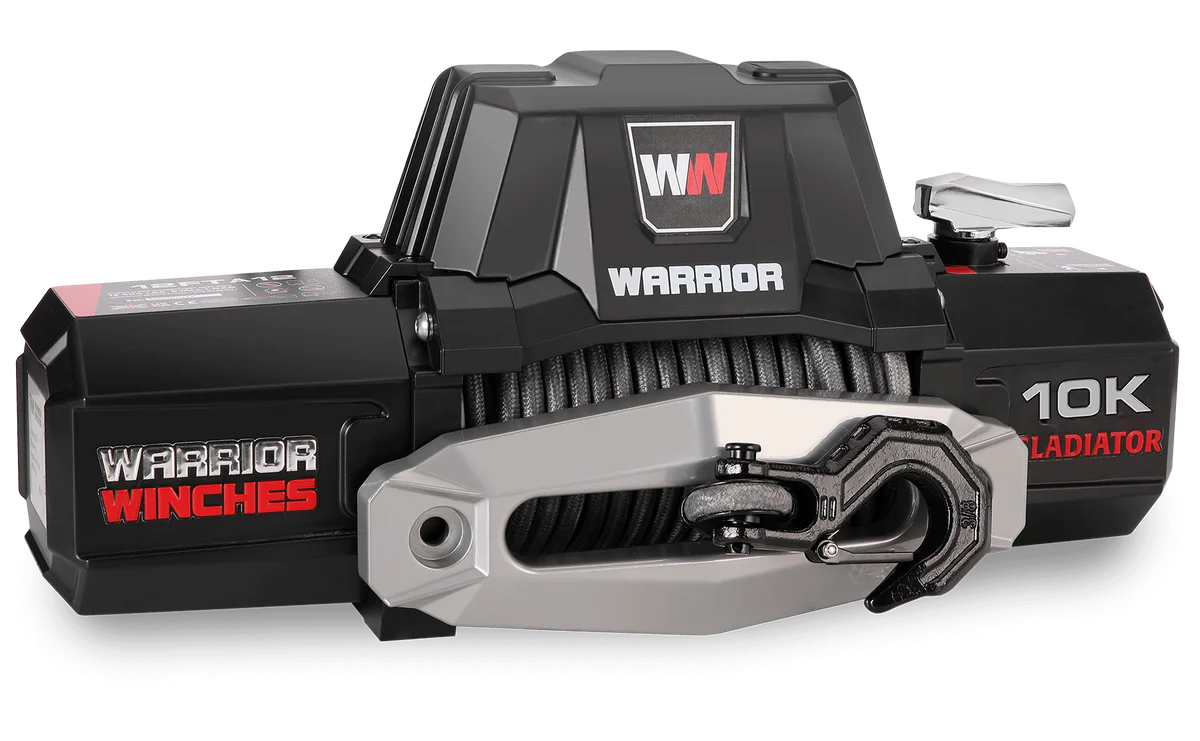 Gladiator F-Type 10000lb Winch - 12v Synthetic Rope
