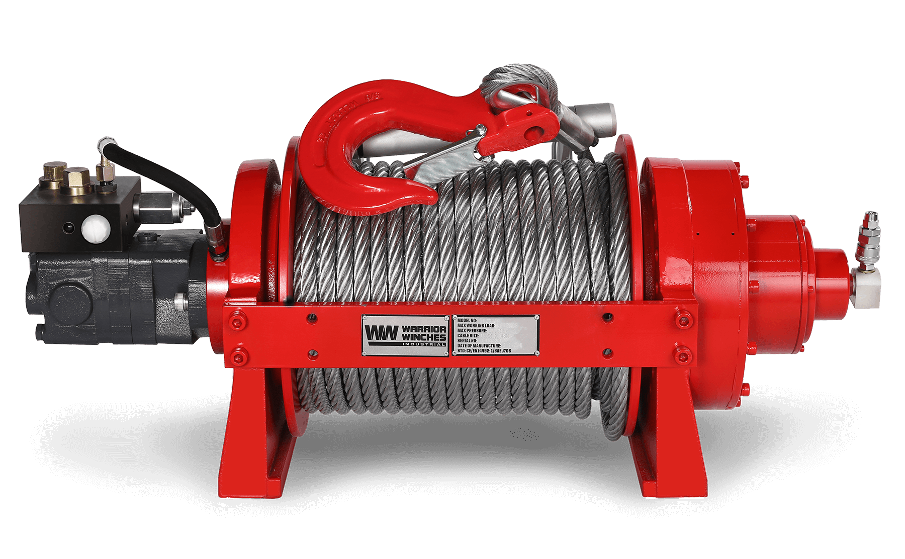 JR 10 Tonne Industrial Hydraulic Winch - Bimson Power