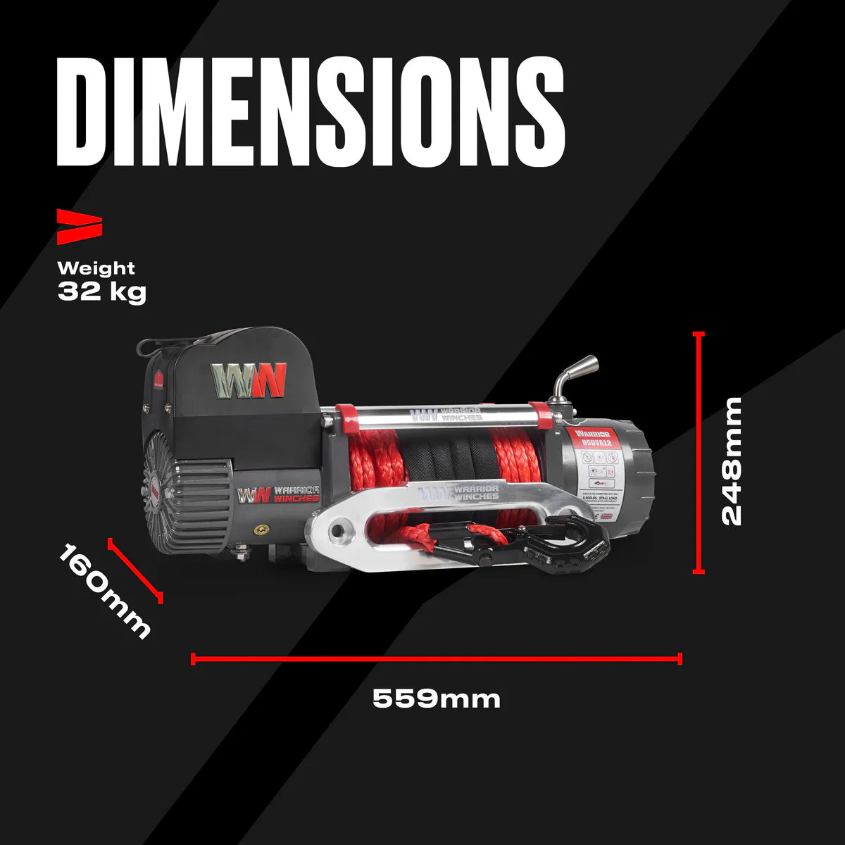 Warrior Samurai V2 Next Gen 12000lb Winch