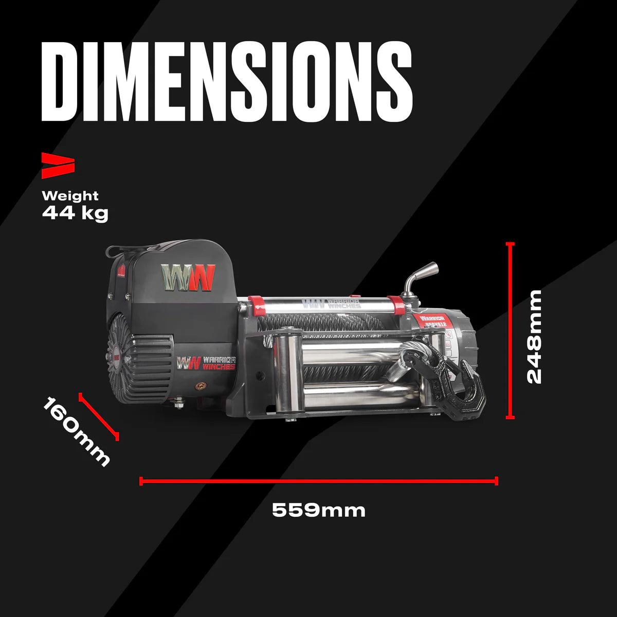 Warrior Samurai V2 Next Gen 12000lb Winch