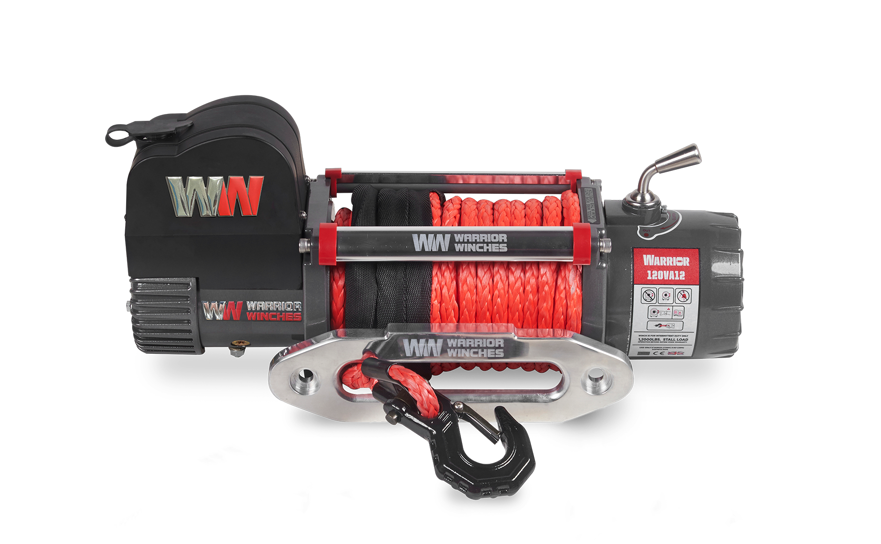 Samurai 12000 Electric Winch - 24v Synthetic Rope - Bimson Power