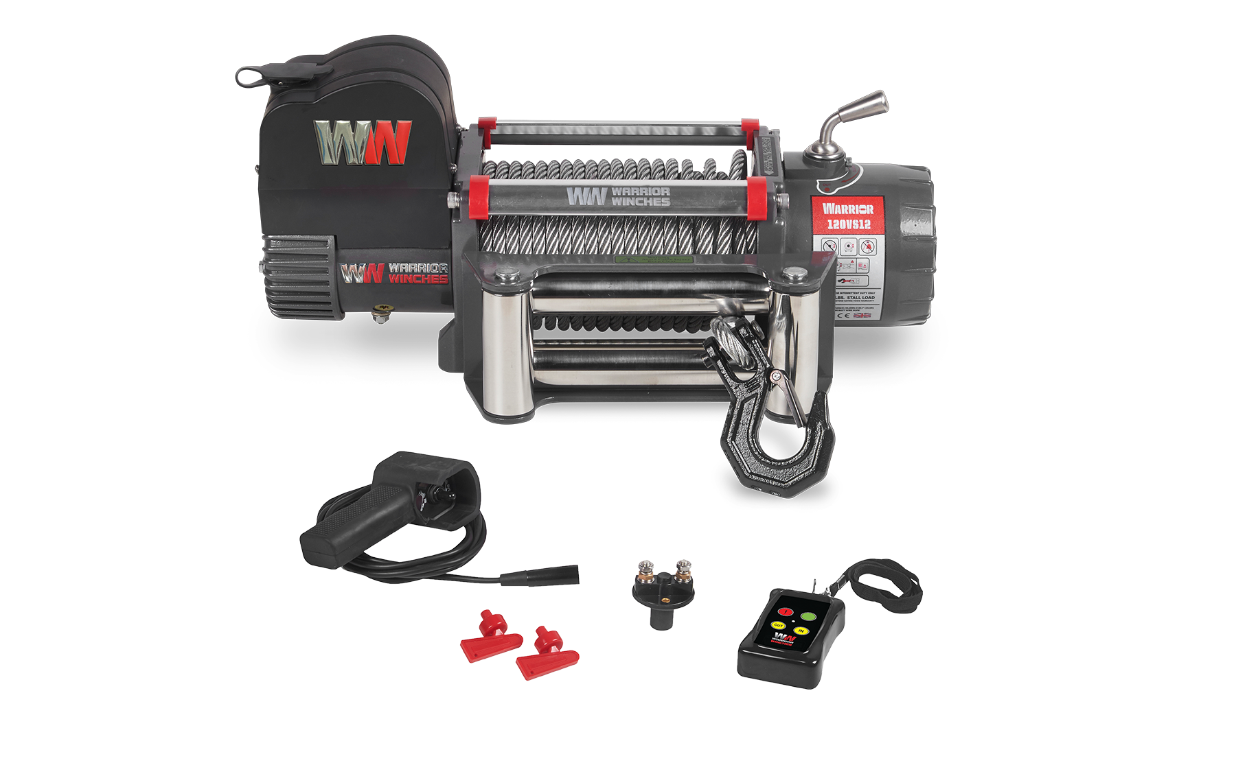 Samurai 12000 Electric Winch - 12v Steel Rope
