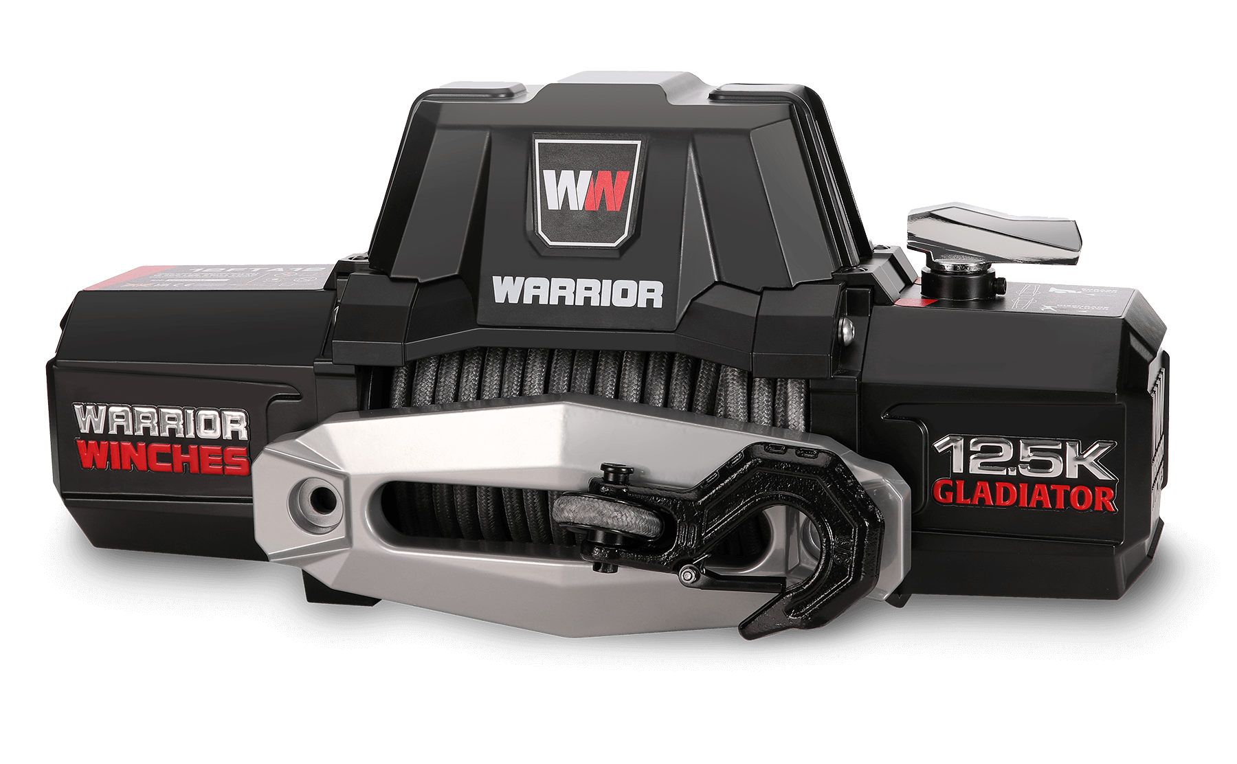 Gladiator F-Type 12500 Electric Winch - 12v Synthetic Rope