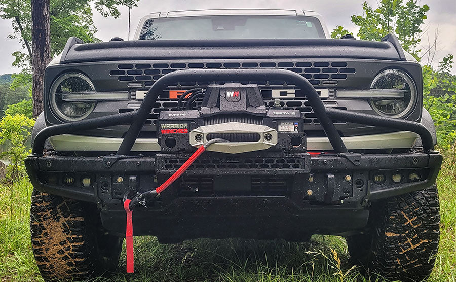 Gladiator F-Type 12500 Electric Winch - 12v Synthetic Rope