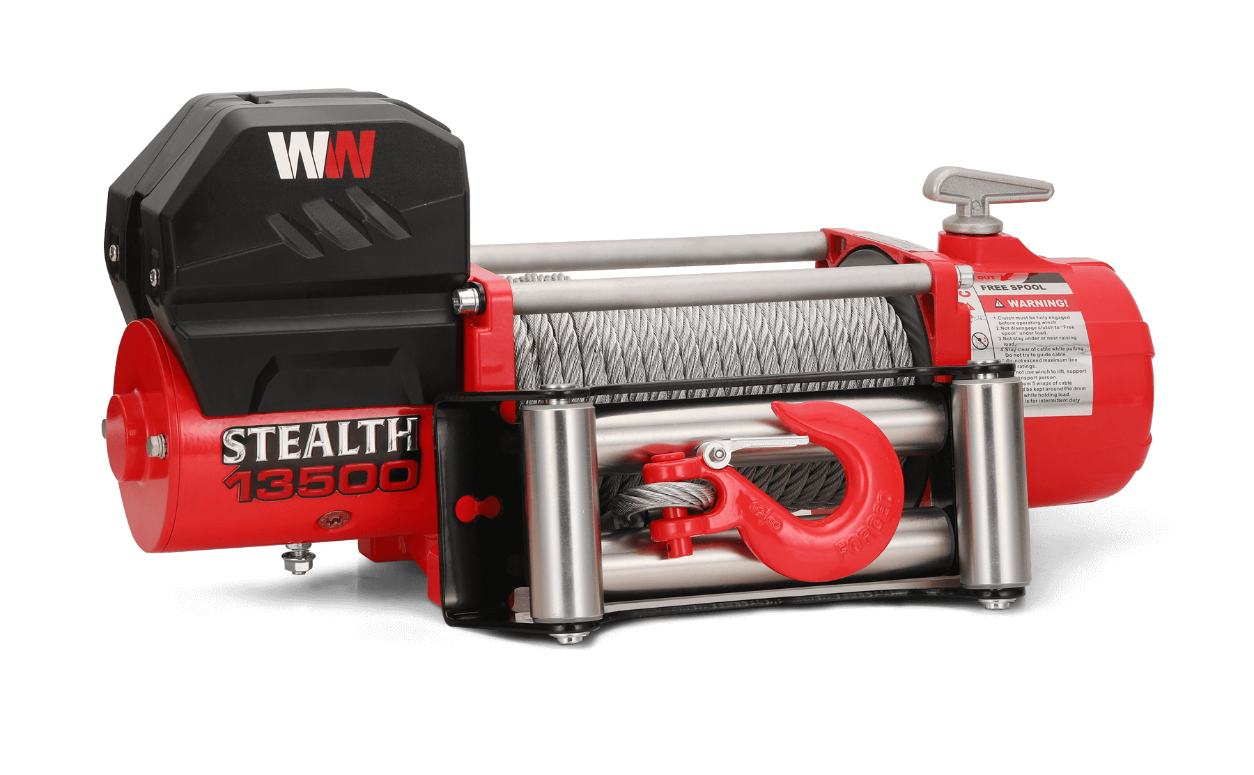 Stealth 13500lb Winch - 24v Steel Rope - Bimson Power