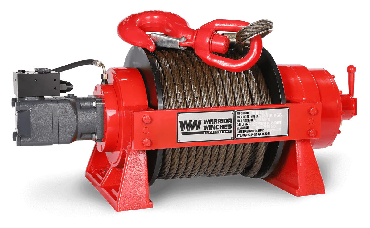 JR15 33,000lb (15 Ton) Industrial Hydraulic Winch