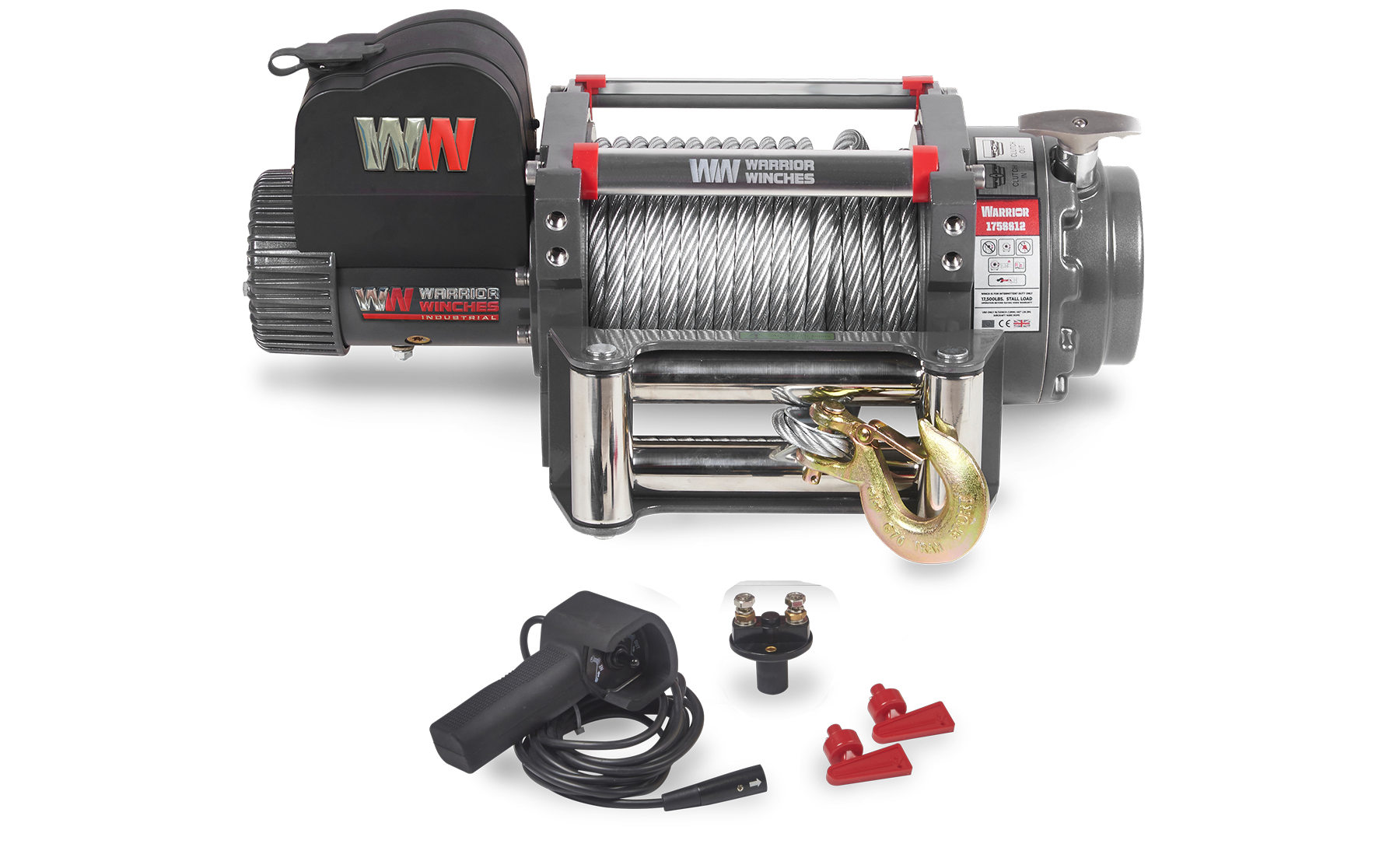 Samurai 17500 Electric Winch - 24v Steel Rope - Bimson Power