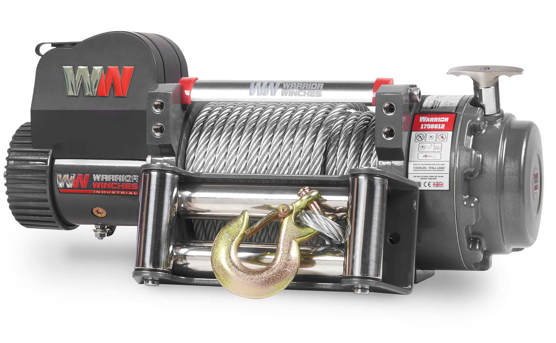 Samurai 17500 Electric Winch - 24v Steel Rope - Bimson Power