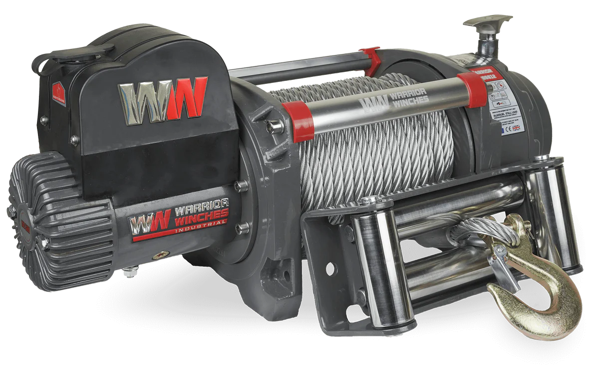 Warrior Samurai 20000lb Winch - 24v Steel Rope