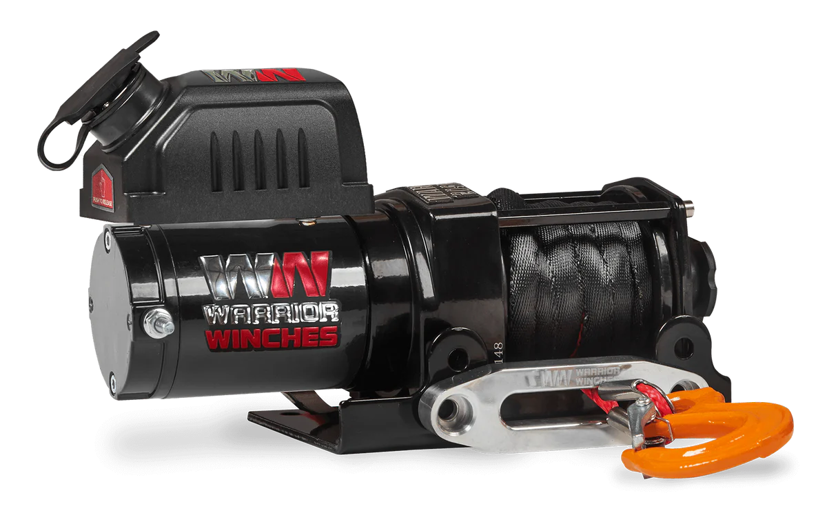 Warrior Ninja 2000lb Winch - 12v Synthetic Rope
