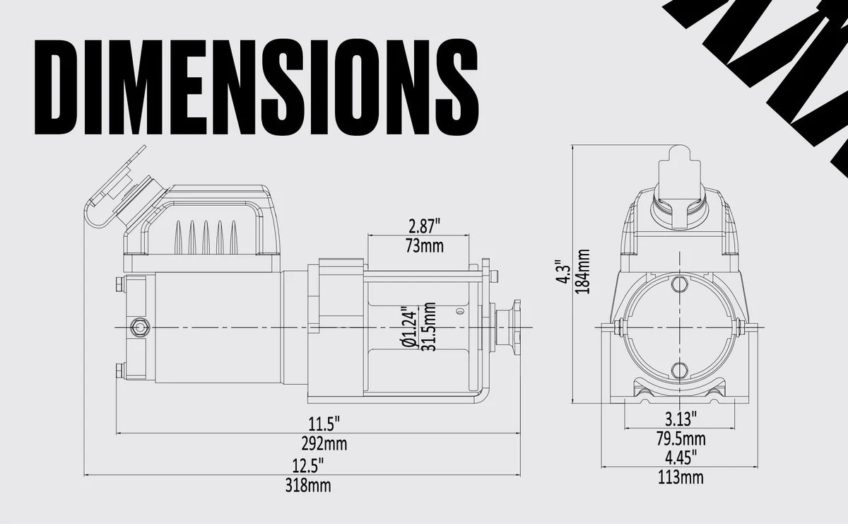 Warrior Ninja 2000lb Winch