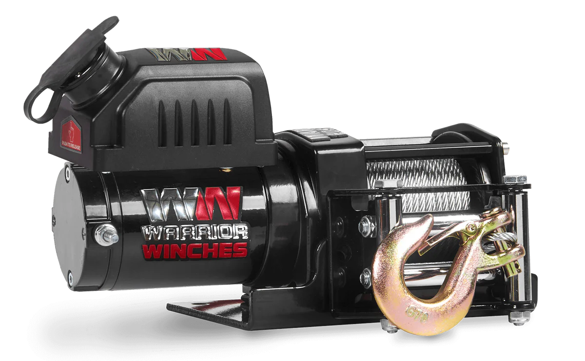 Warrior Ninja 2000lb Winch - 12v Steel Rope