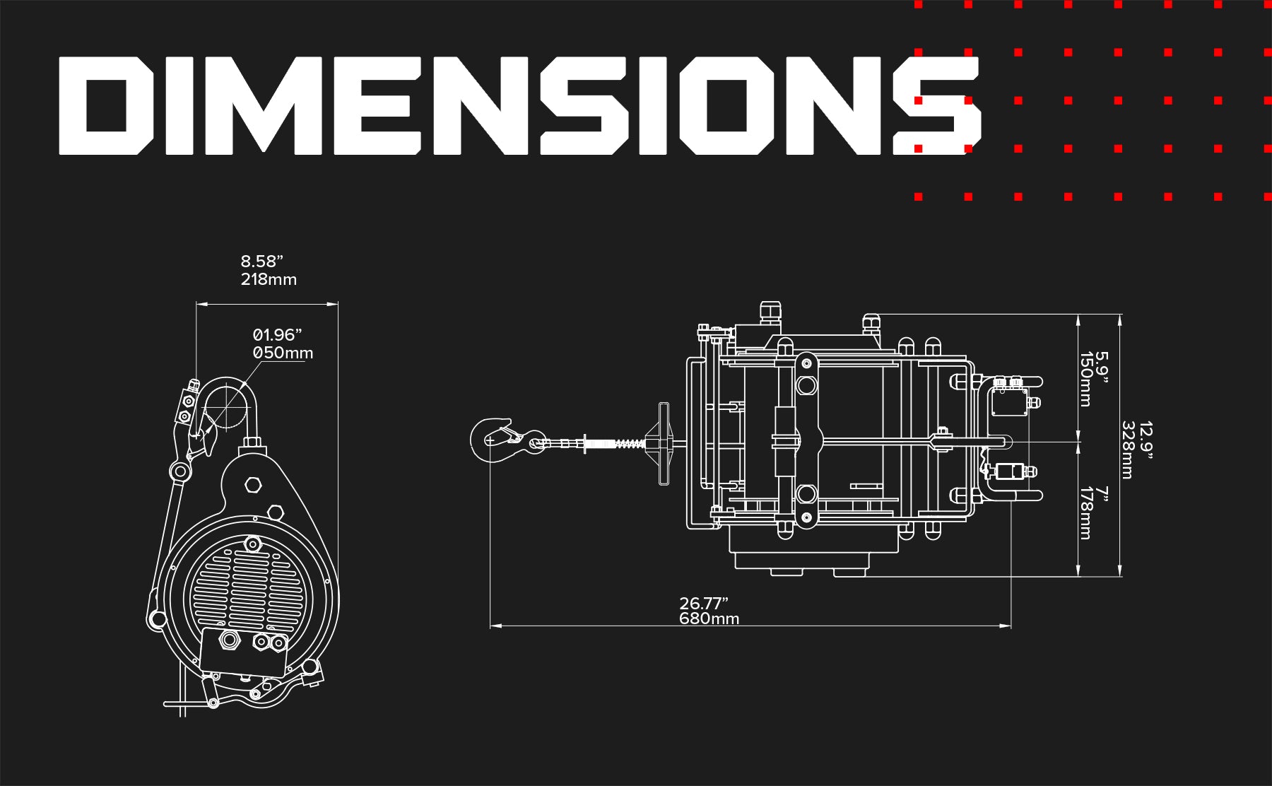 Warrior 500kg Scaffold Hoist - 240v Pendant Remote