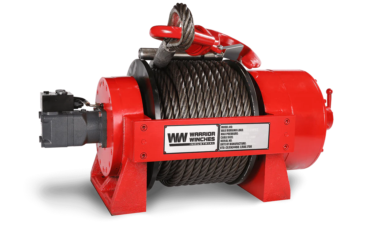 JR25 55,000lb (25 Ton) Industrial Hydraulic Winch