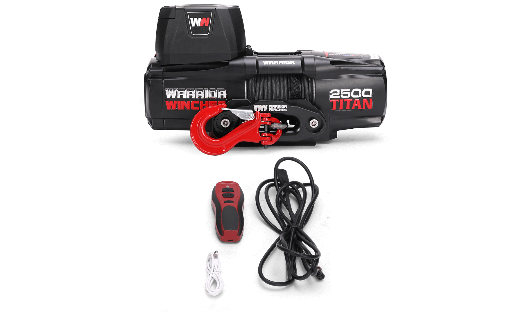 Titan 2500 Electric Winch - 12v Synthetic Rope - Bimson Power