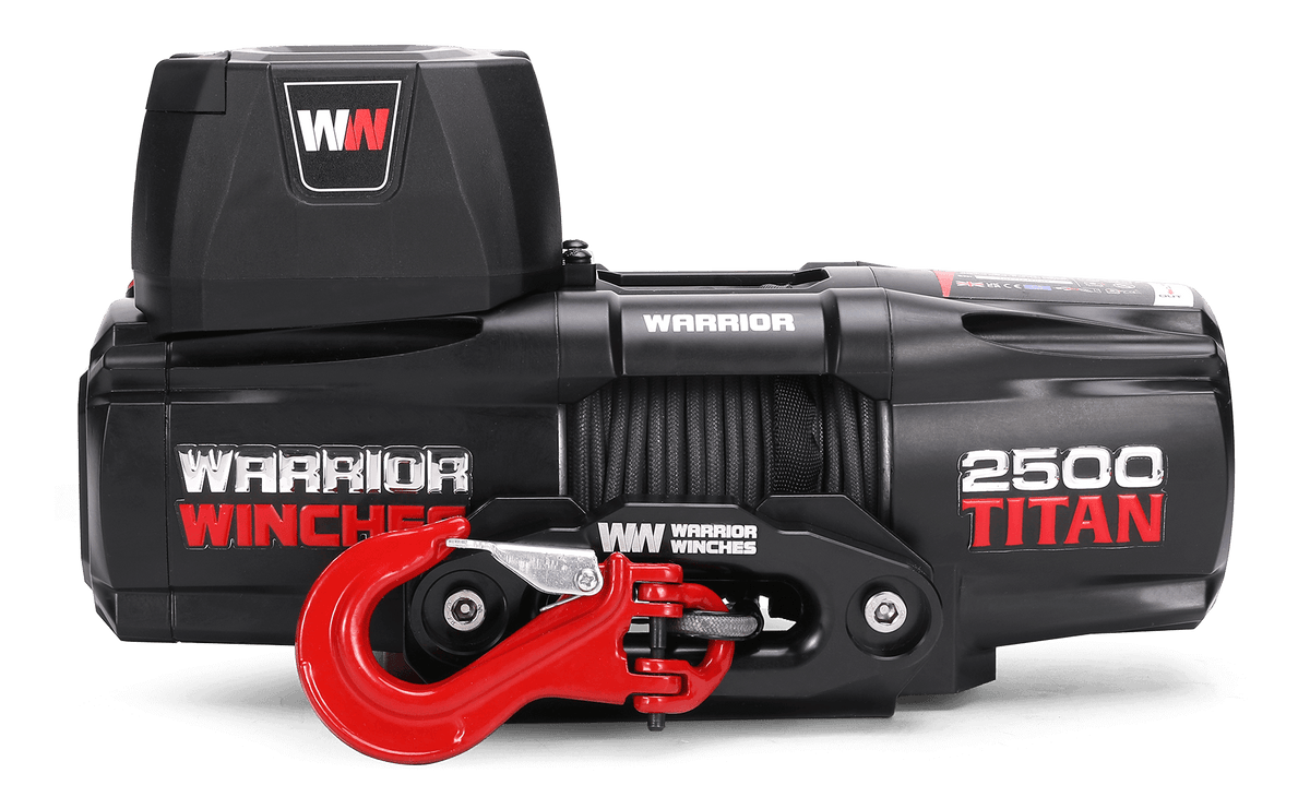 Titan 2500 Electric Winch - 12v Synthetic Rope - Bimson Power