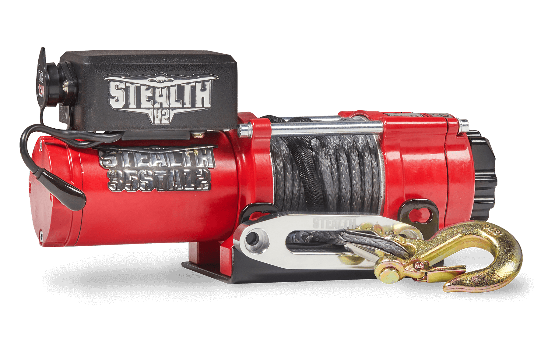 Stealth 3500lb Winch - 12v Synthetic Rope