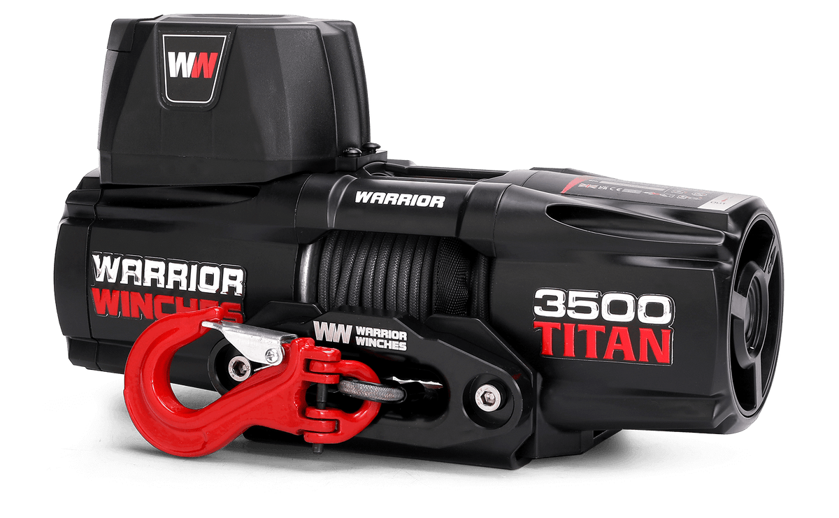 Titan 3500 Electric Winch - 12v Synthetic Rope - Bimson Power