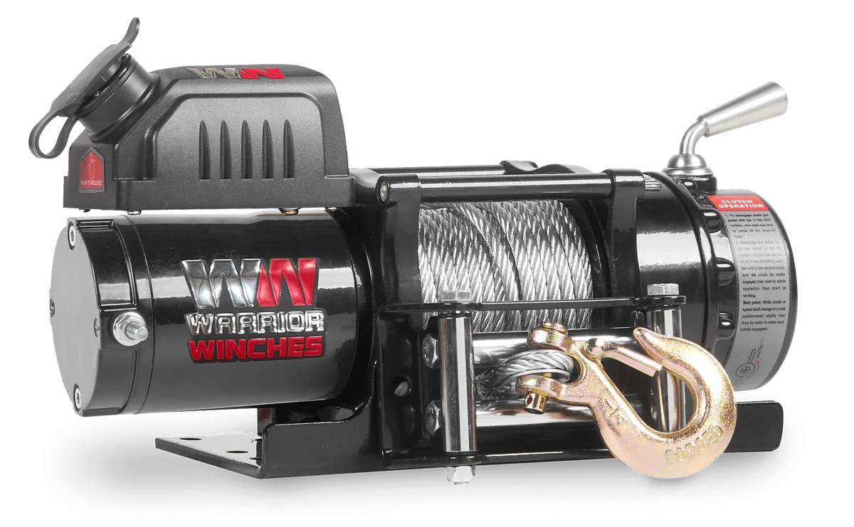 Warrior Ninja 4500lb Winch - 12v Steel Rope