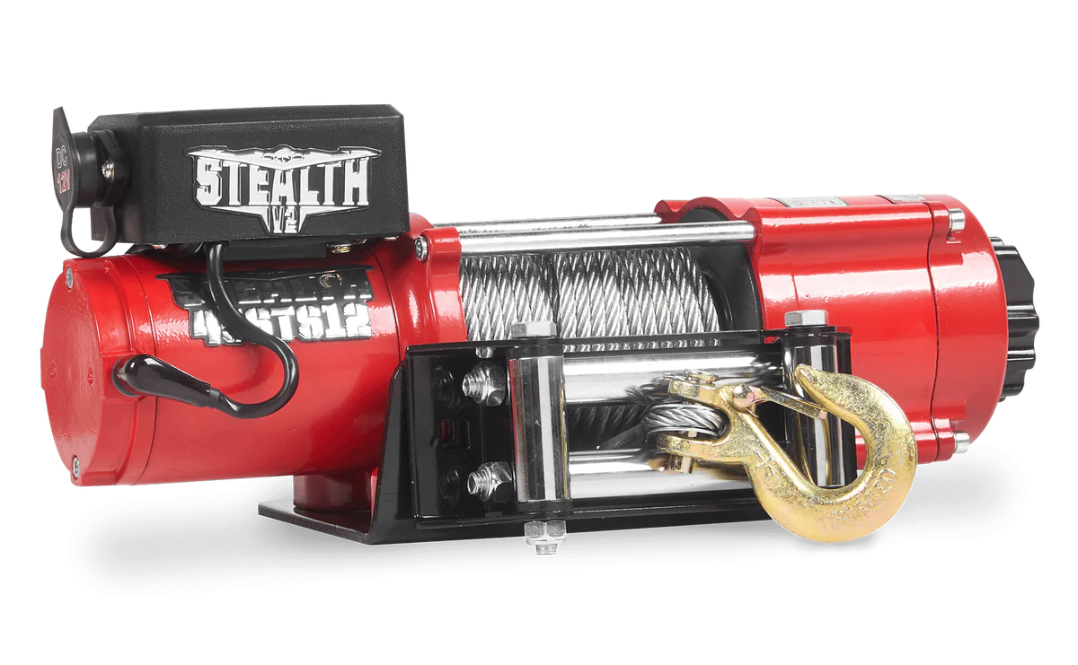 Stealth 4500lb Winch - 12v Steel Rope