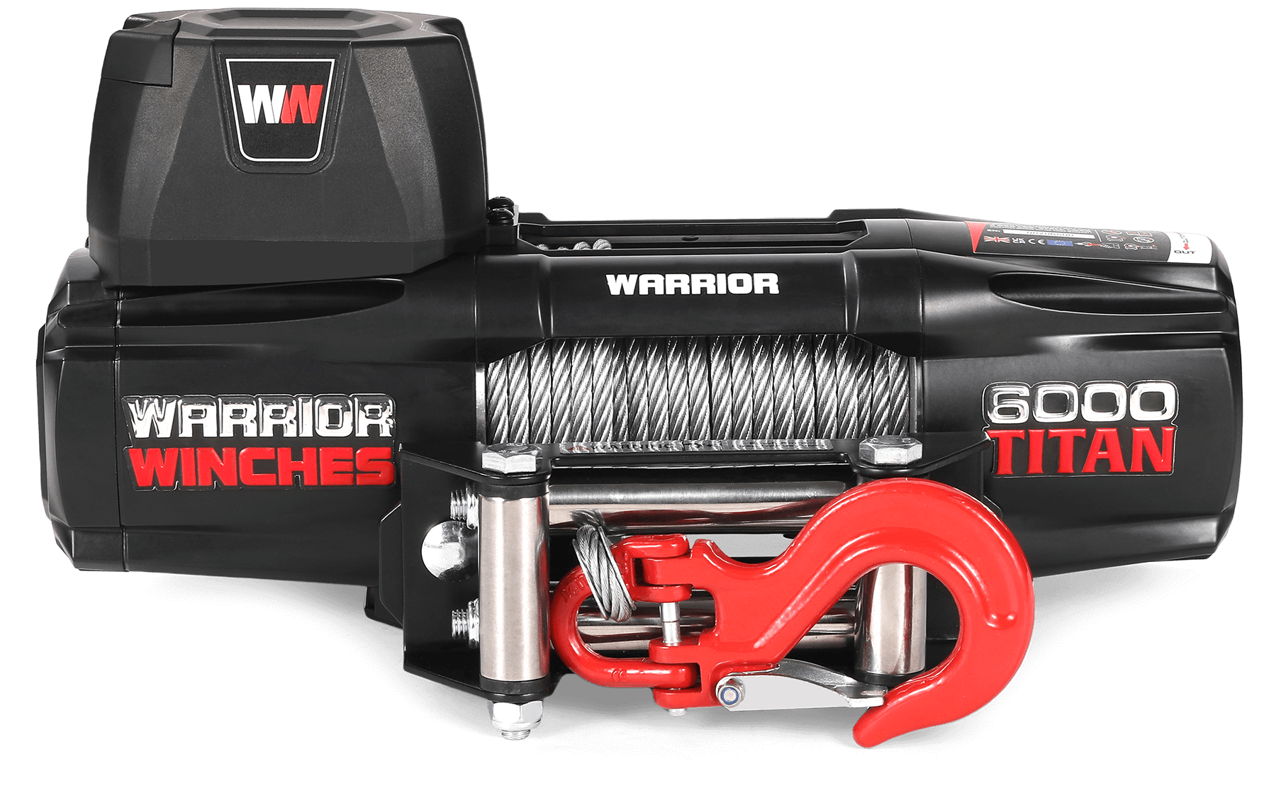 Titan 6000lb Electric Winch - 12v Steel Rope - Bimson Power
