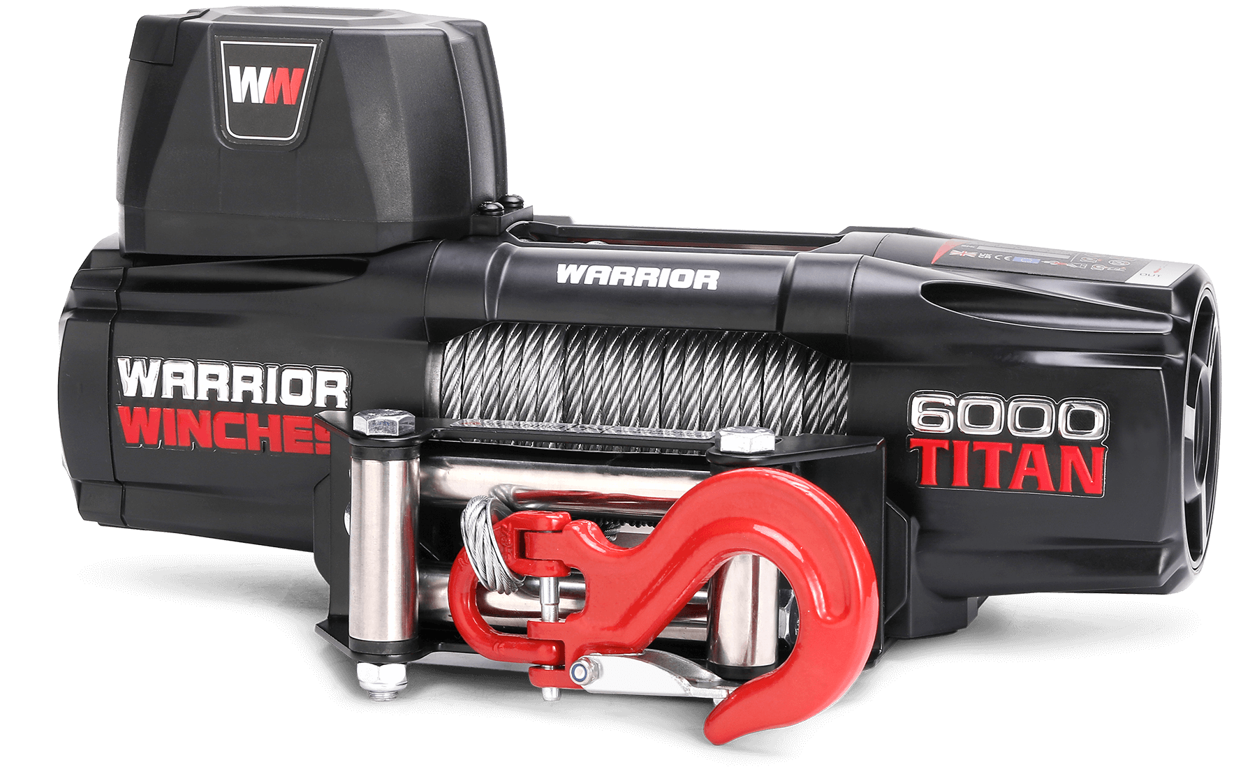 Titan 6000lb Electric Winch - 12v Steel Rope - Bimson Power