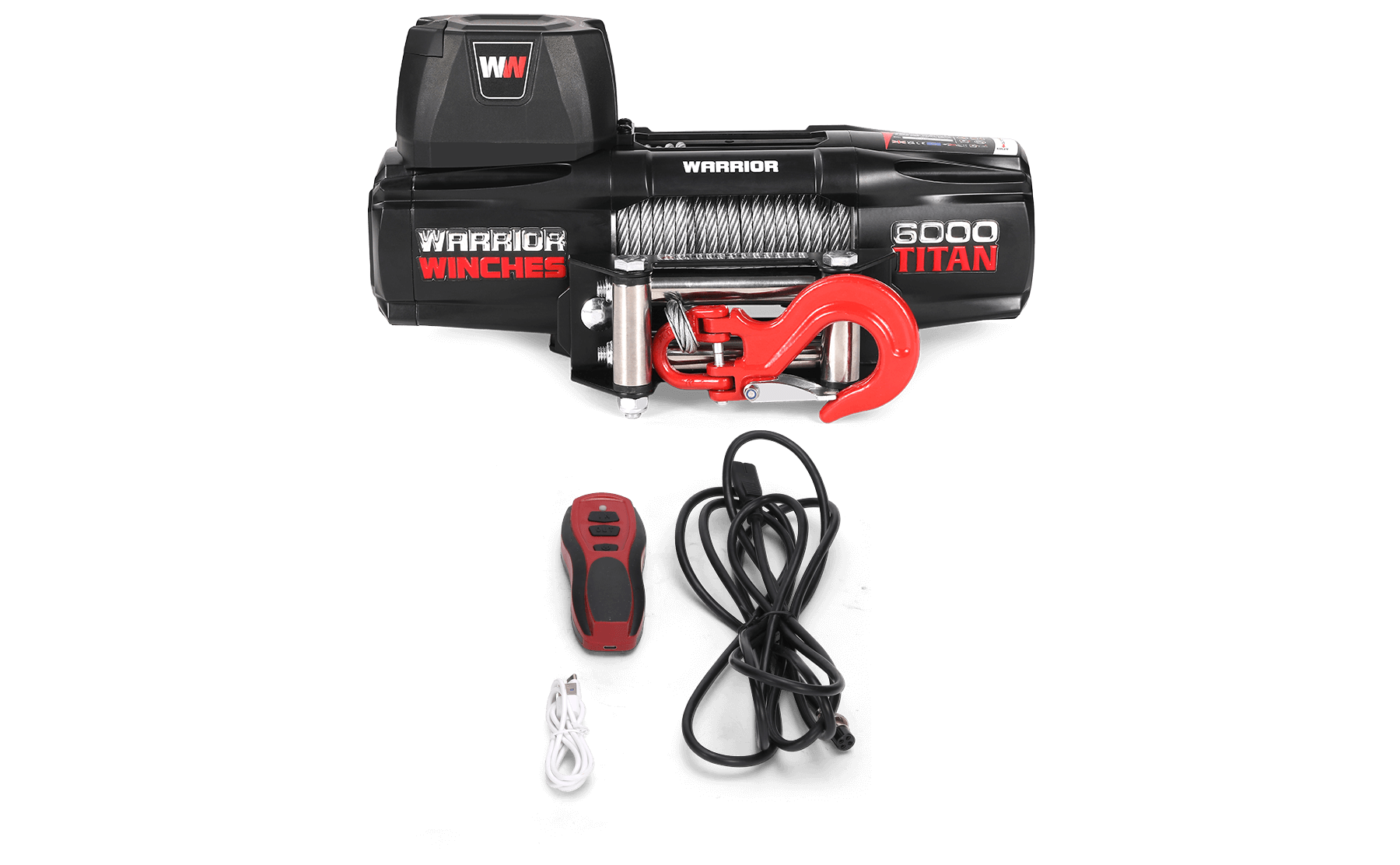 Titan 6000lb Electric Winch - 12v Steel Rope - Bimson Power