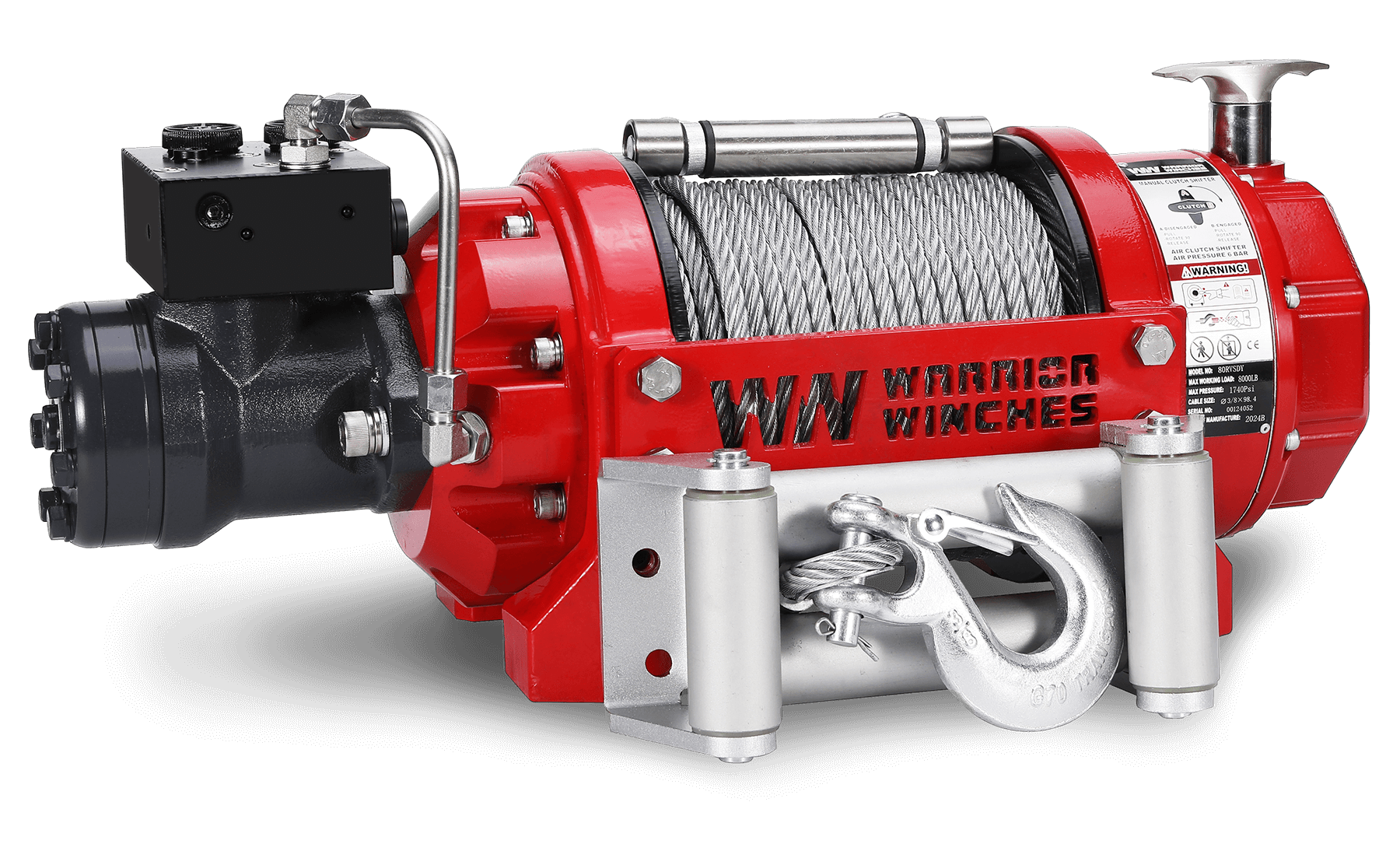RV 8000 Hydraulic Short Drum Winch
