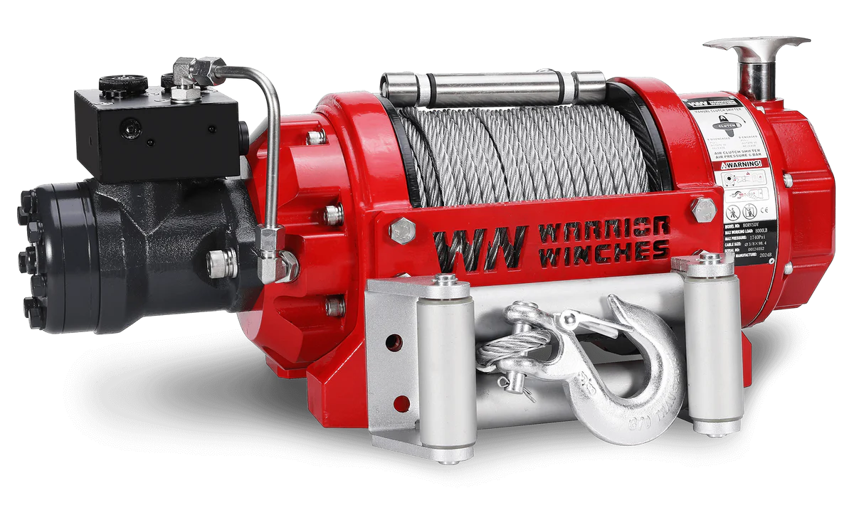 Warrior RV8000 Short Drum 3.6 Tonne Hydraulic Winch
