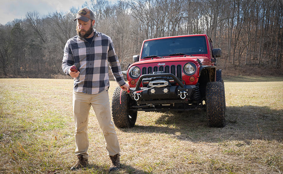 Gladiator F-Type 8000 Electric Winch - 12v Synthetic Rope - Bimson Power