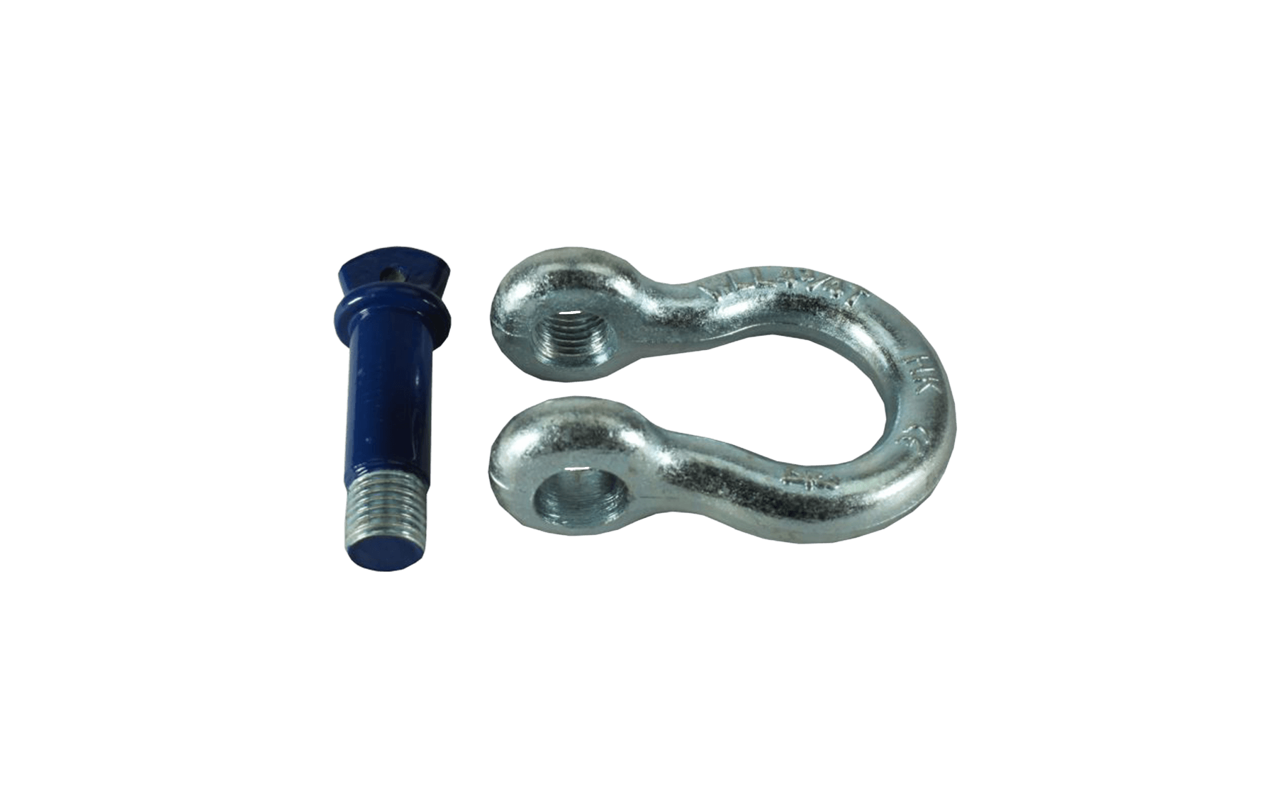 Galvanised 4.75t Blue Pin Tested Shackle with 22mm Pin - Bimson Power