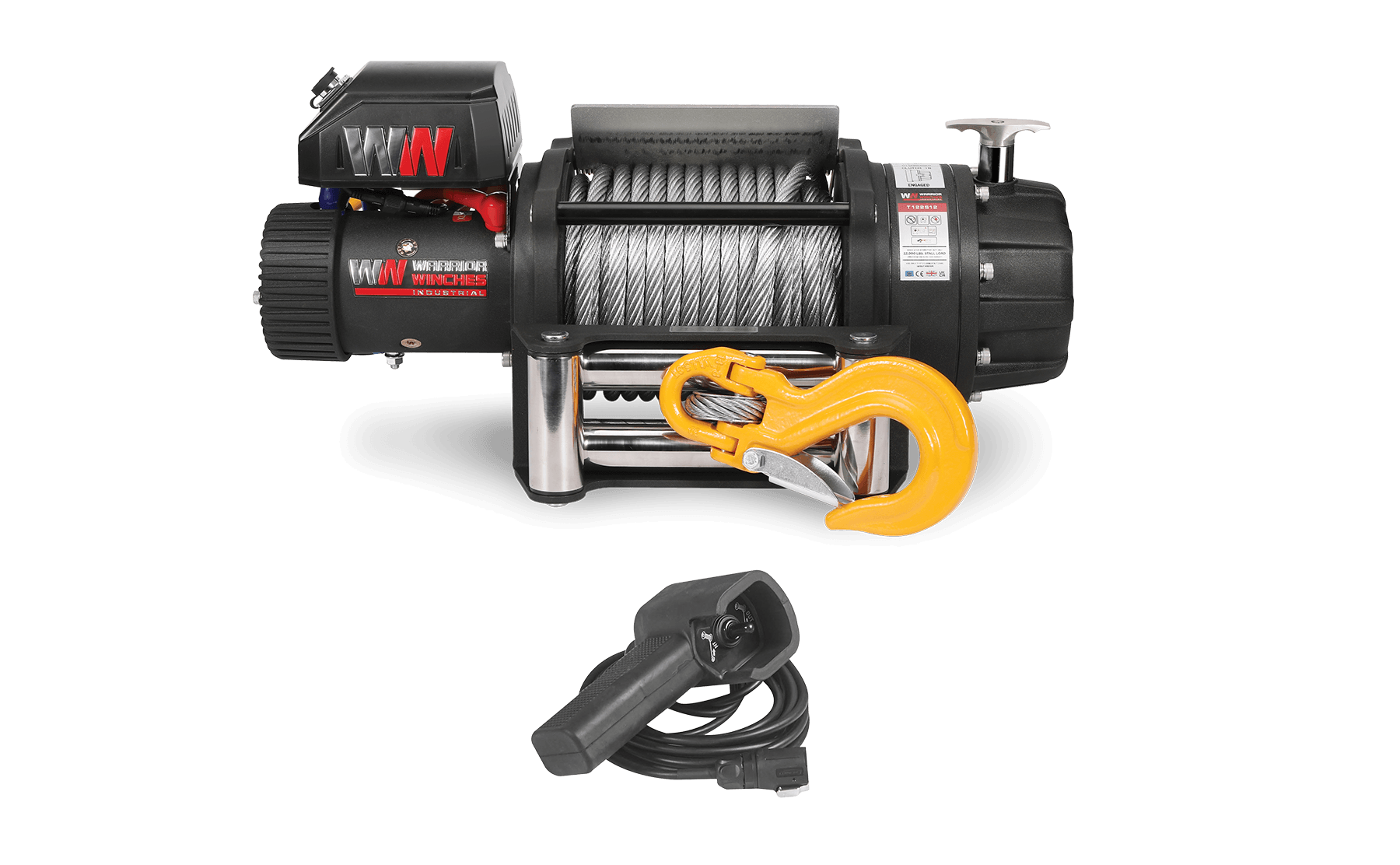 T1000 22000lb Electric Winch - 24v Steel Rope - Bimson Power
