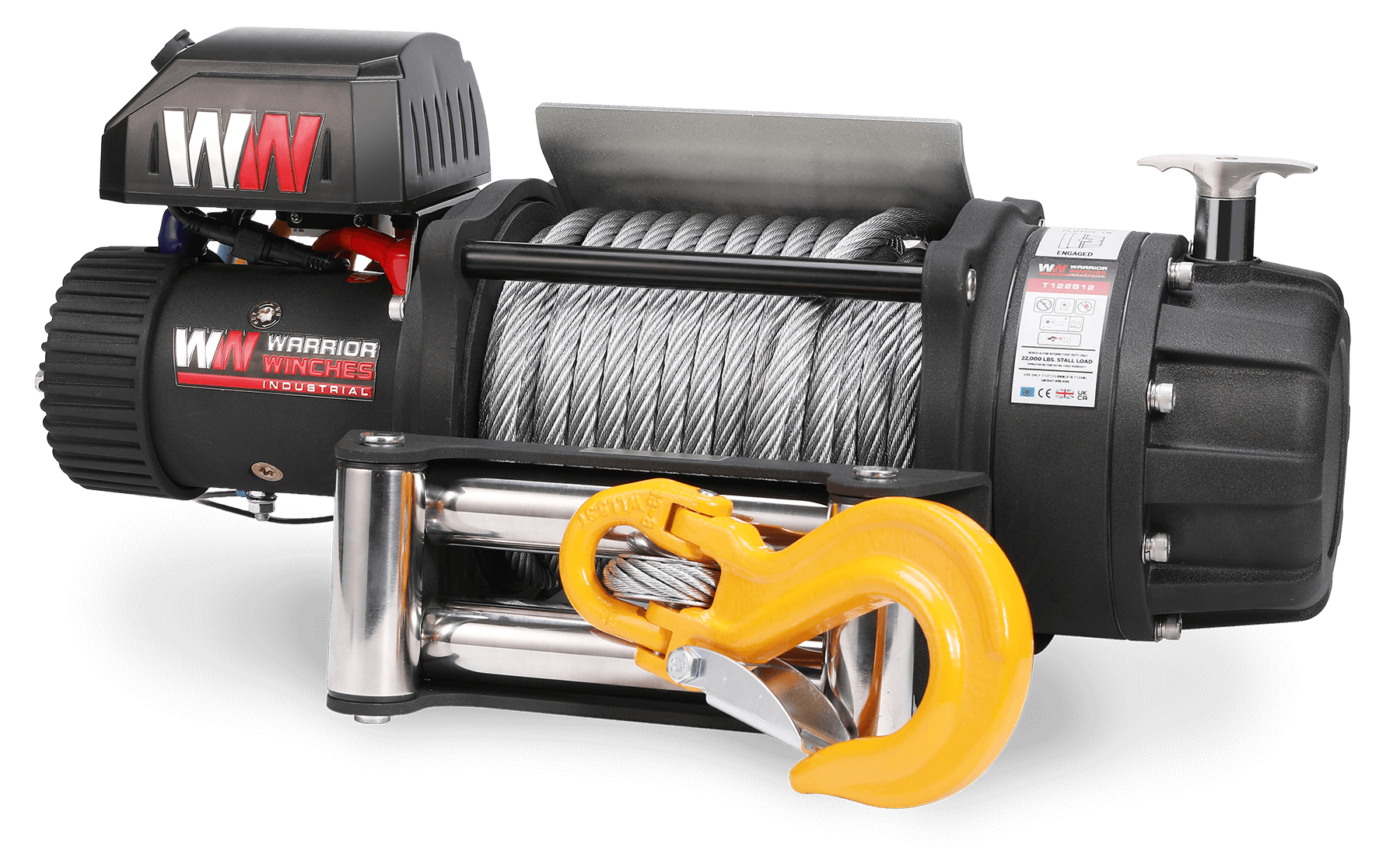 T1000 22000 Electric Winch - 24v Steel Rope - Bimson Power