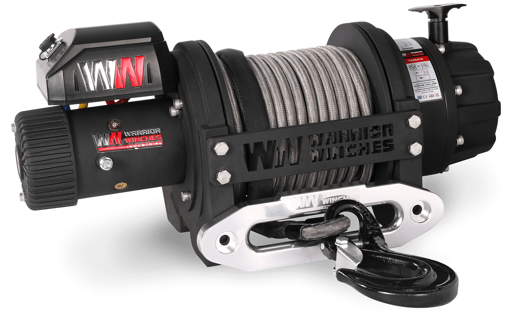 T1000 25000 Electric Winch - 12v Synthetic Rope - Bimson Power