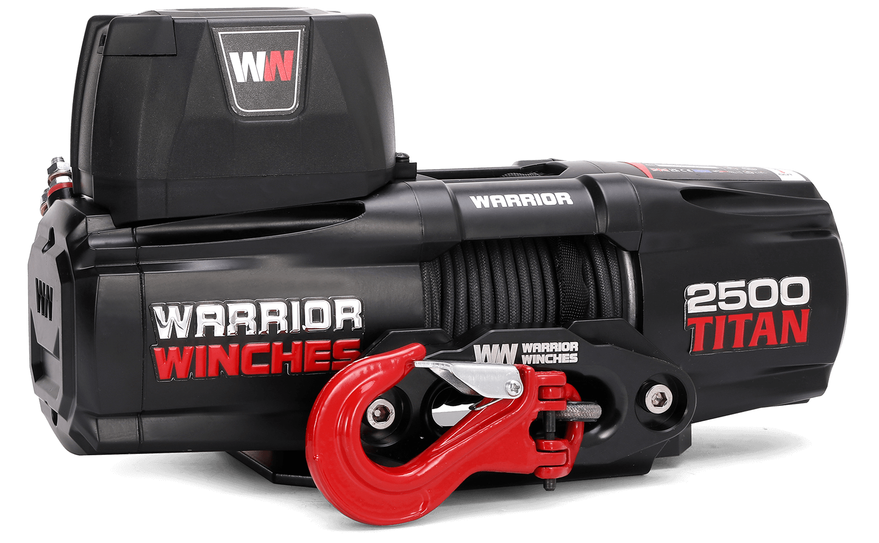 Warrior Titan 2500lb Winch - 12v Synthetic Rope