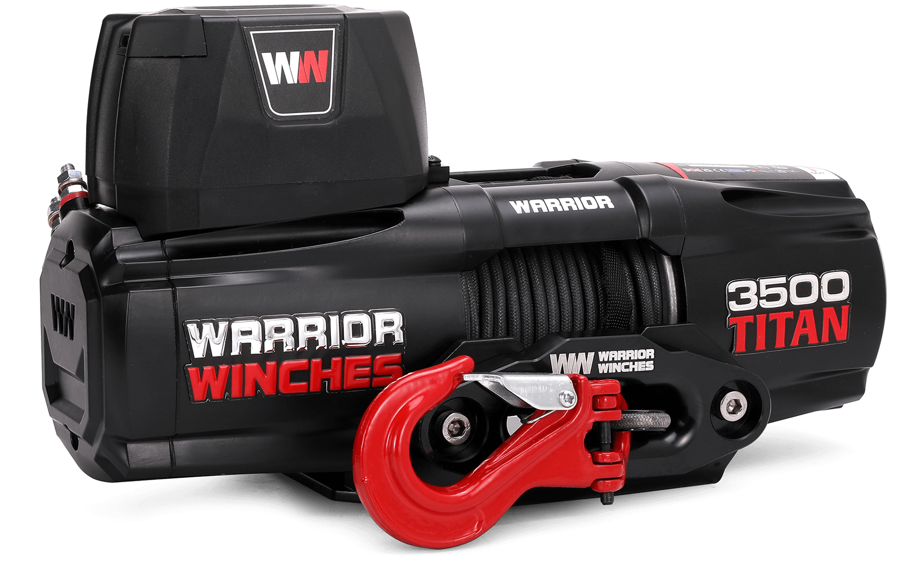 Warrior Titan 3500lb Winch - 12v Synthetic Rope