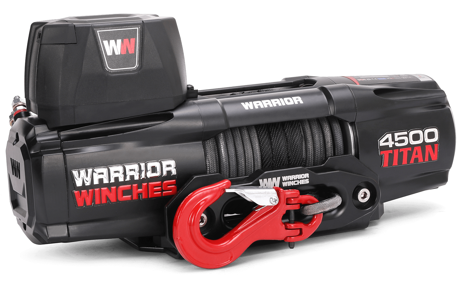 Warrior Titan 4500lb Winch - 12v Synthetic Rope